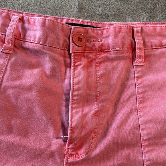 Sanctuary X Anthropologie Women's Cotton Salmon Colored‎ Shorts - Picture 12 of 13